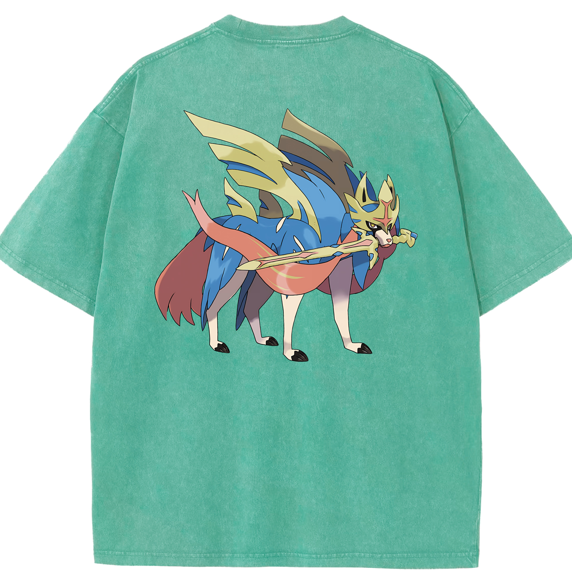 （画像用） ポケットモンスター Pokémon 綿100% ヴィンテージ風 半袖Tシャツ（背面プリント）
